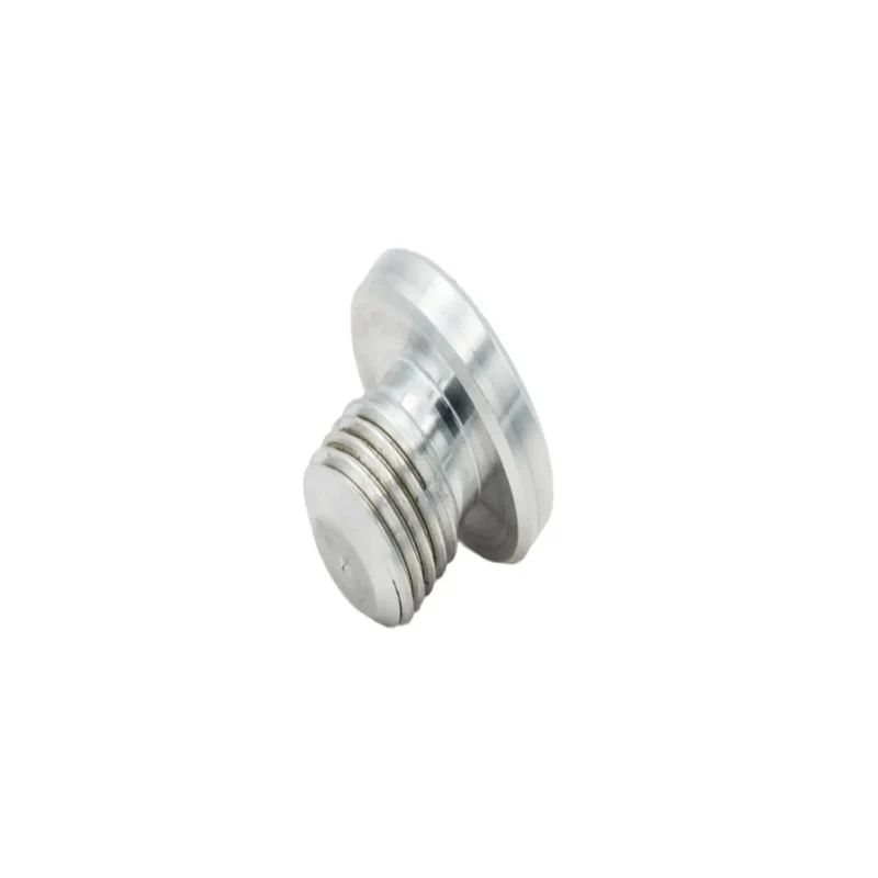 Billet Aluminum LS Oil Pressure Relief Valve Plug Machined For Knockout Engine Blocks And LS Swap Builds Offer Zero Leak Guarantee With Tough Corrosion Resistant Silver Finish Built For Real American Muscle Cars And Hot Rods