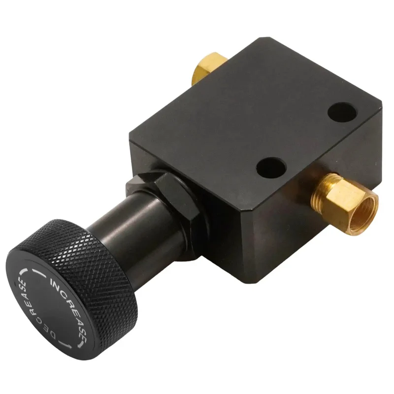 Pro Grade 1/8NPT Brake Proportional Valve For Slick Stopping Power Heavy Duty Aluminum Alloy Build Lets You Tweak Your Setup For Racing Delivers Tight Control For All Cars From 150 To 1200 Psi