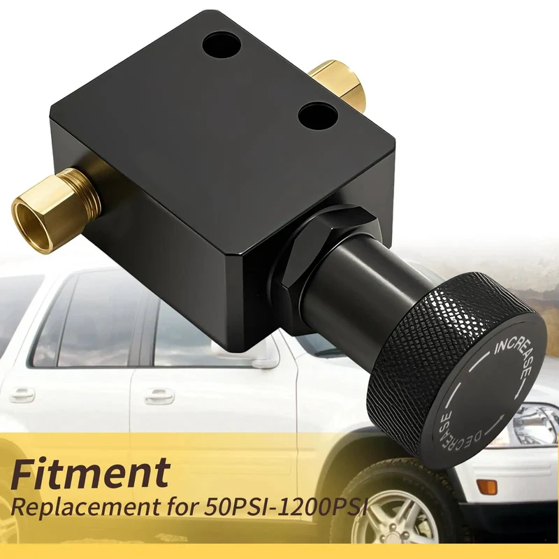 Pro Grade 1/8NPT Brake Proportional Valve For Slick Stopping Power Heavy Duty Aluminum Alloy Build Lets You Tweak Your Setup For Racing Delivers Tight Control For All Cars From 150 To 1200 Psi