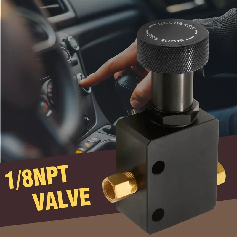 Pro Grade 1/8NPT Brake Proportional Valve For Slick Stopping Power Heavy Duty Aluminum Alloy Build Lets You Tweak Your Setup For Racing Delivers Tight Control For All Cars From 150 To 1200 Psi