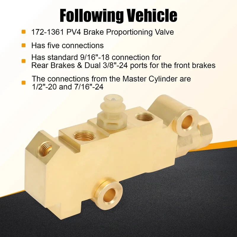 Badass Brake Proportioning Valve For Four Wheel Disc Systems Dials In Your Pedal Feel On Classic Trucks And Muscle Cars Drops Right Into GM Ford Dodge And Jeep 1960 To 2006 Setups For Snappy Stopping Power