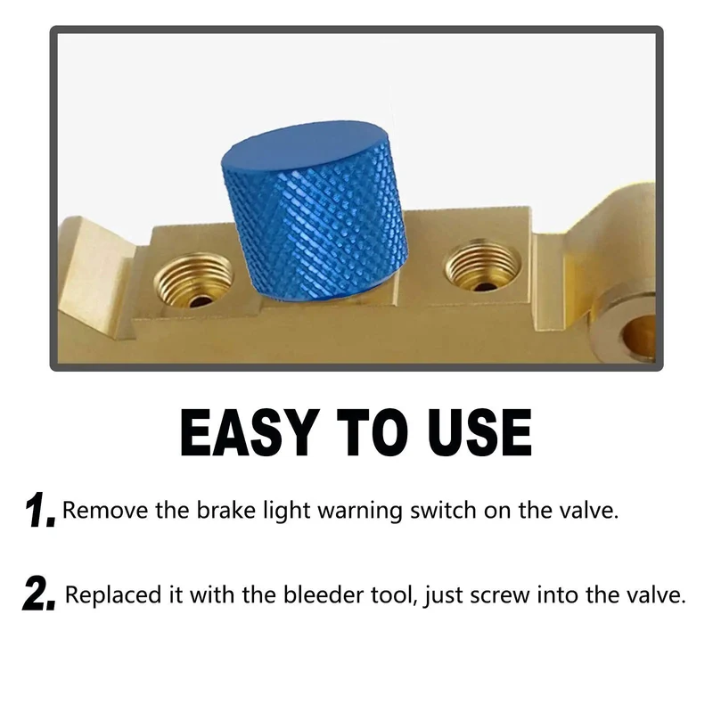 Pro Shop Grade Brake Proportioning Valve Bleeder Tool Compatible With Gm Combination Valves Pv2 Pv4 Disc Disc And Disc Drum Bleeding Kit Rock Solid Performance