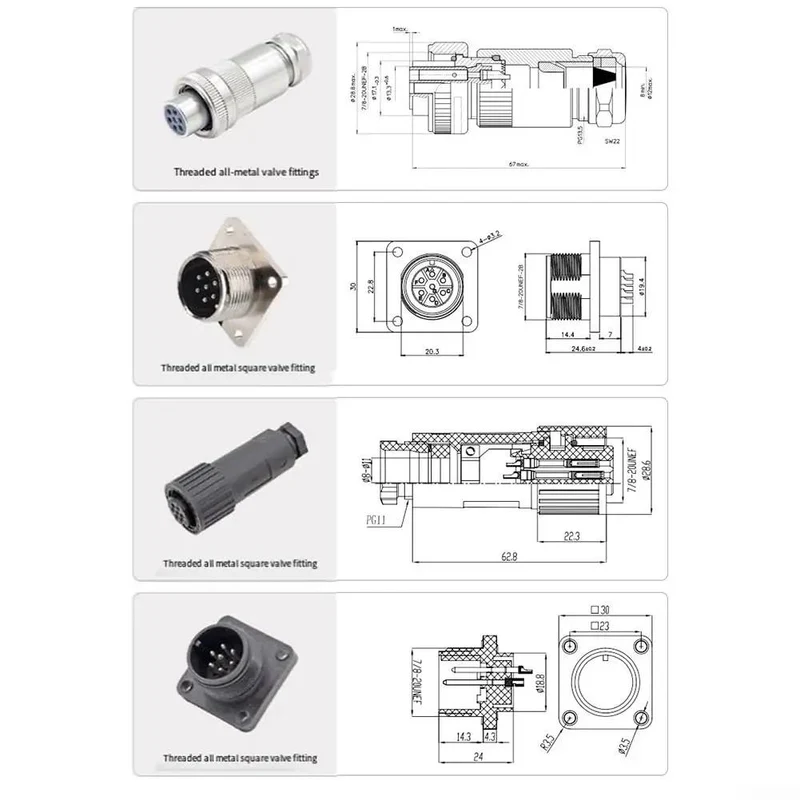 Hella Tough Seven Pin Proportional Valve Connector With One Meter Cable Female Hydraulic Plug Engineered To Meet Din Standards Ip Protected For Rexroth Moog Atos Servo And Solenoid Valves