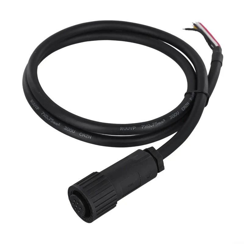 Professional 7 Pin Proportional Valve Connector With Two Foot Cable IP67 Weatherproof Female Hydraulic Plug Din En175201 For Servo Valves And Everyday Industrial Grind