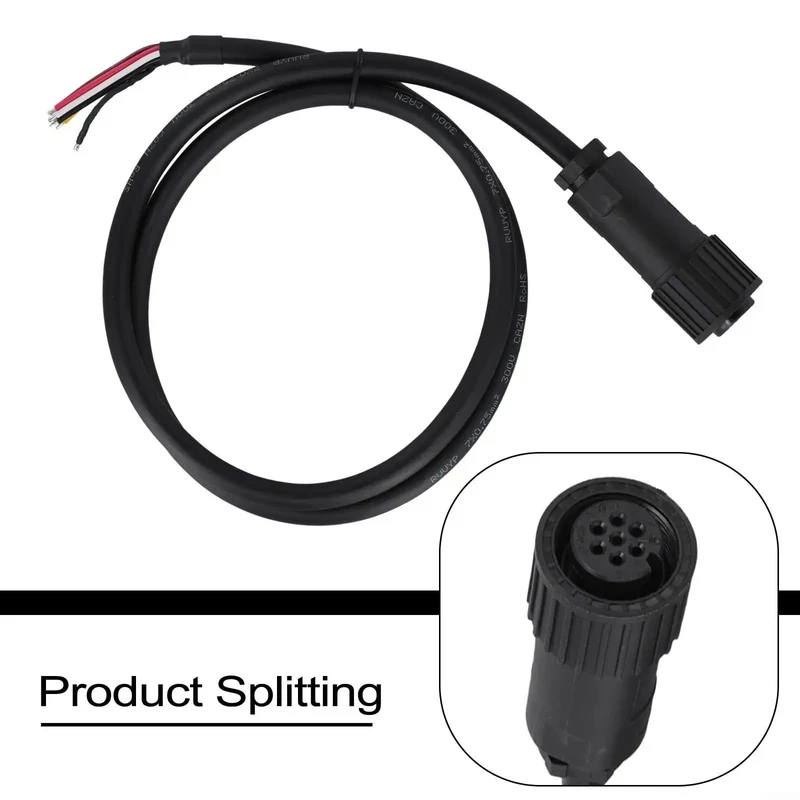 Professional 7 Pin Proportional Valve Connector With Two Foot Cable IP67 Weatherproof Female Hydraulic Plug Din En175201 For Servo Valves And Everyday Industrial Grind
