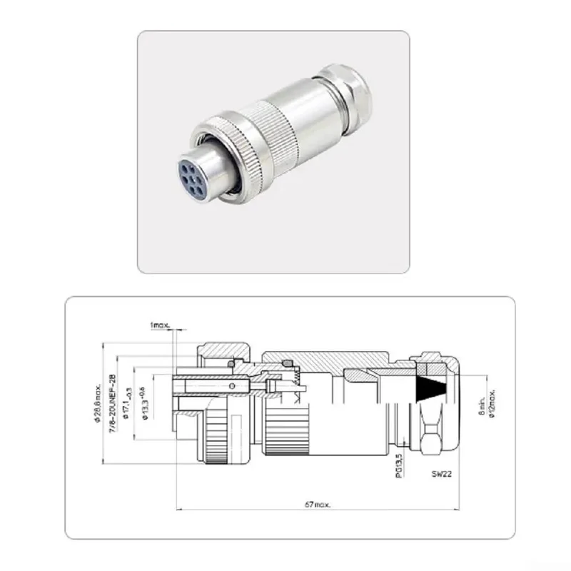 Tough As Nails Seven Pin Proportional Valve Connector With Full Metal Build Providing Dead Serious Signal Transfer Across Hefty Industrial Hydraulic Machinery