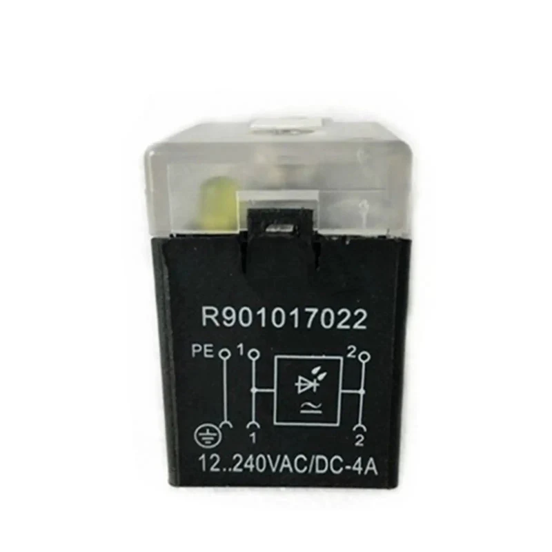 Rock-Solid Solenoid Valve Plug Coil R901017022 with built-in indicator light proportional valve connector direct drop-in replacement for tight spaces sturdy construction