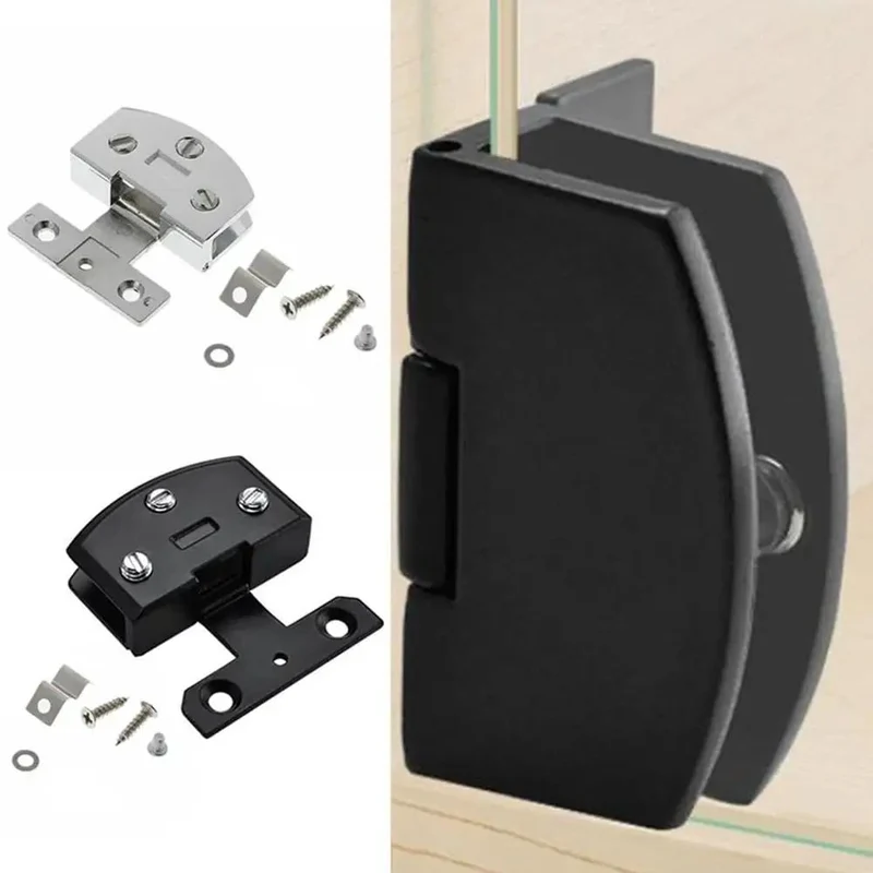Heavy Duty Frameless Glass Door Hinge And Zinc Alloy Cabinet Clamps For 8 Millimeter Panels Smooth Glide Fit For Wine Racks And Display Cases Matte Black Hardware That Nails The Job