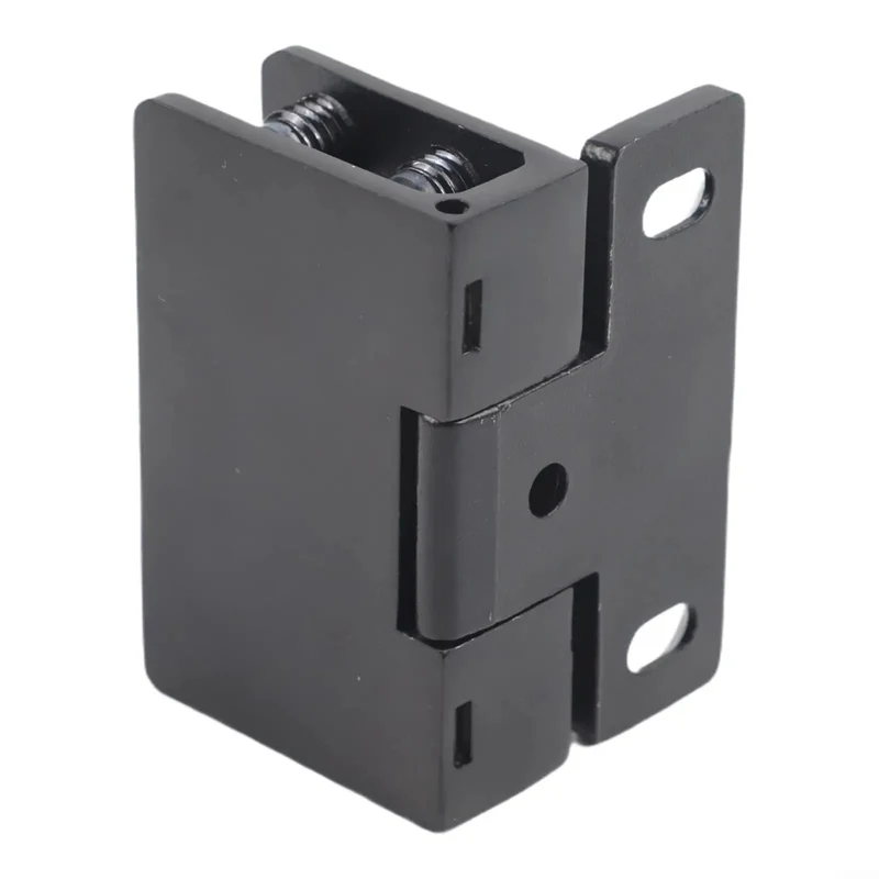 Boss Level Stainless Steel Hydraulic Glass Door Hinge Offering No Hassle U Shape Clip Installation And Smooth Operator Soft Close Action For Frameless Doors In Sleek Black