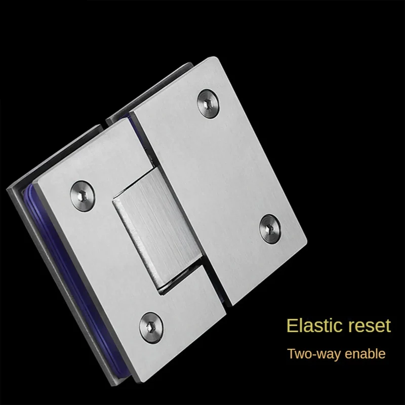 Heavy Duty Stainless Steel Bathroom Shower Frameless Glass Door Hinge Clamp Featuring 180 Degree Pivot And Killer Brushed Finish Rock Solid Daily Use Hardware
