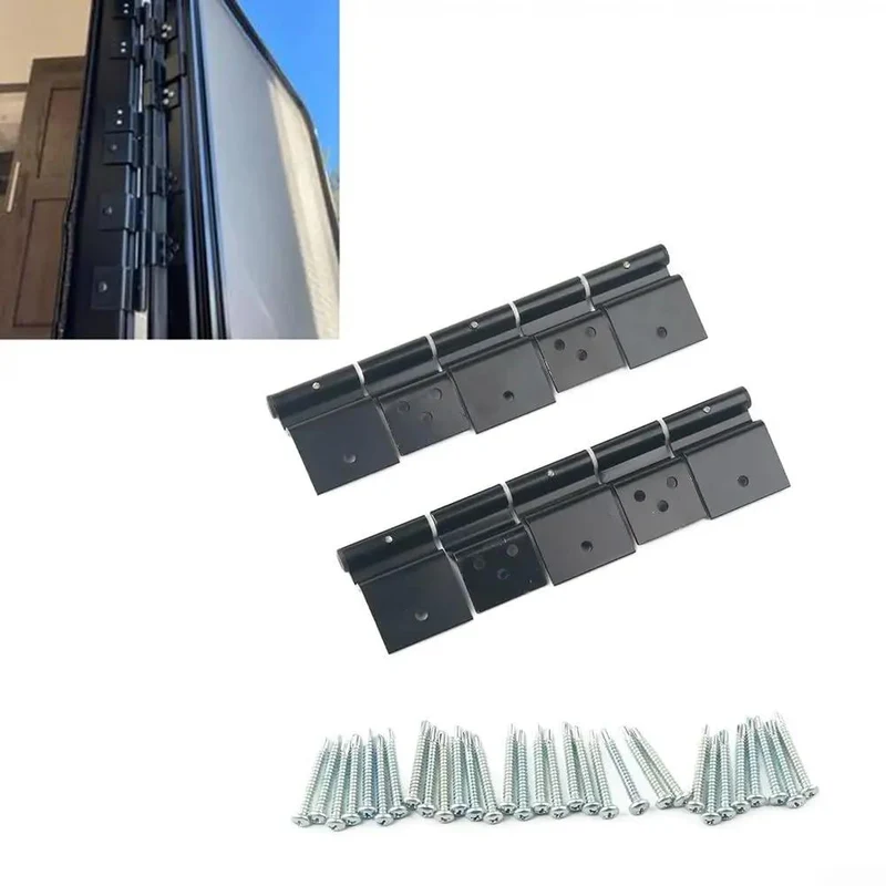 Rock Solid Aluminum RV Door Hinges Complete Replacement Kit For Fifth Wheels And Motorhomes Zero Hassle Setup Heavy Duty All Weather Outdoor Hardware Included Smooth Lightweight Rig Upgrade