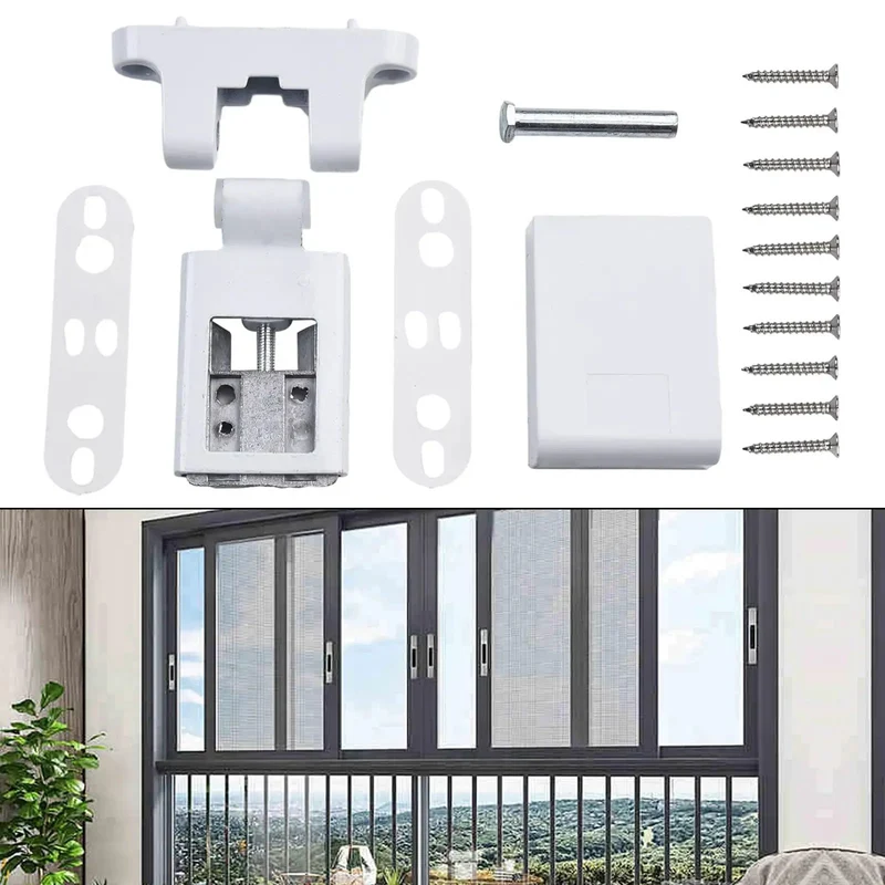 Heavy Duty Aluminum Alloy Flag Hinge Set For Double Doors Rock Solid Steel Frame Mount Premium White Coating Easy Install Smooth Swivel Tough As Nails And Ready To Roll