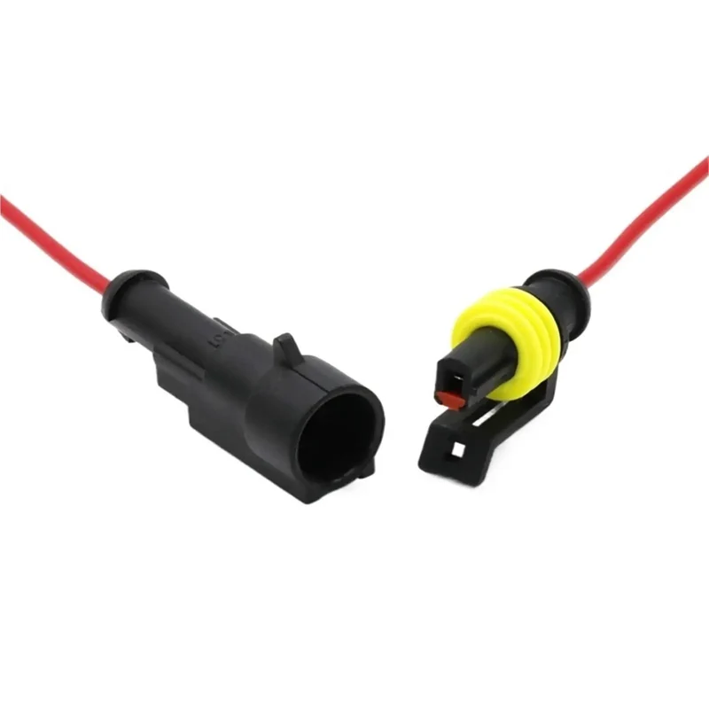 Solid As A Rock Premium Automotive Waterproof Connector Plugs With Pre Cut Wires One To Six Pin Male Female Sockets For Hid Lighting And Car Wiring Projects