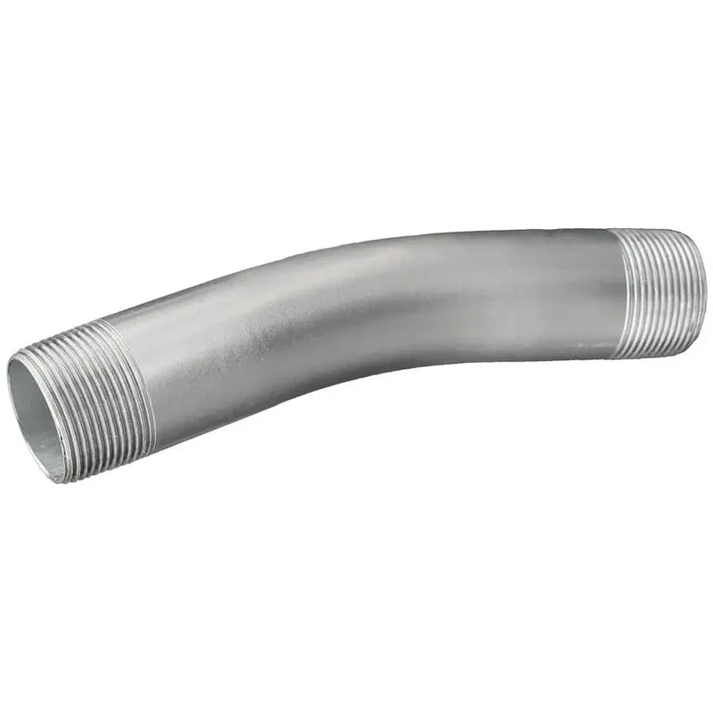 22.5 Degree Galvanized Steel Rigid Conduit Elbows 1/2 Inch For Tough Job Site Wiring Projects Rock Solid And Long Lasting Corrosion Resistant Two Pack Bundle