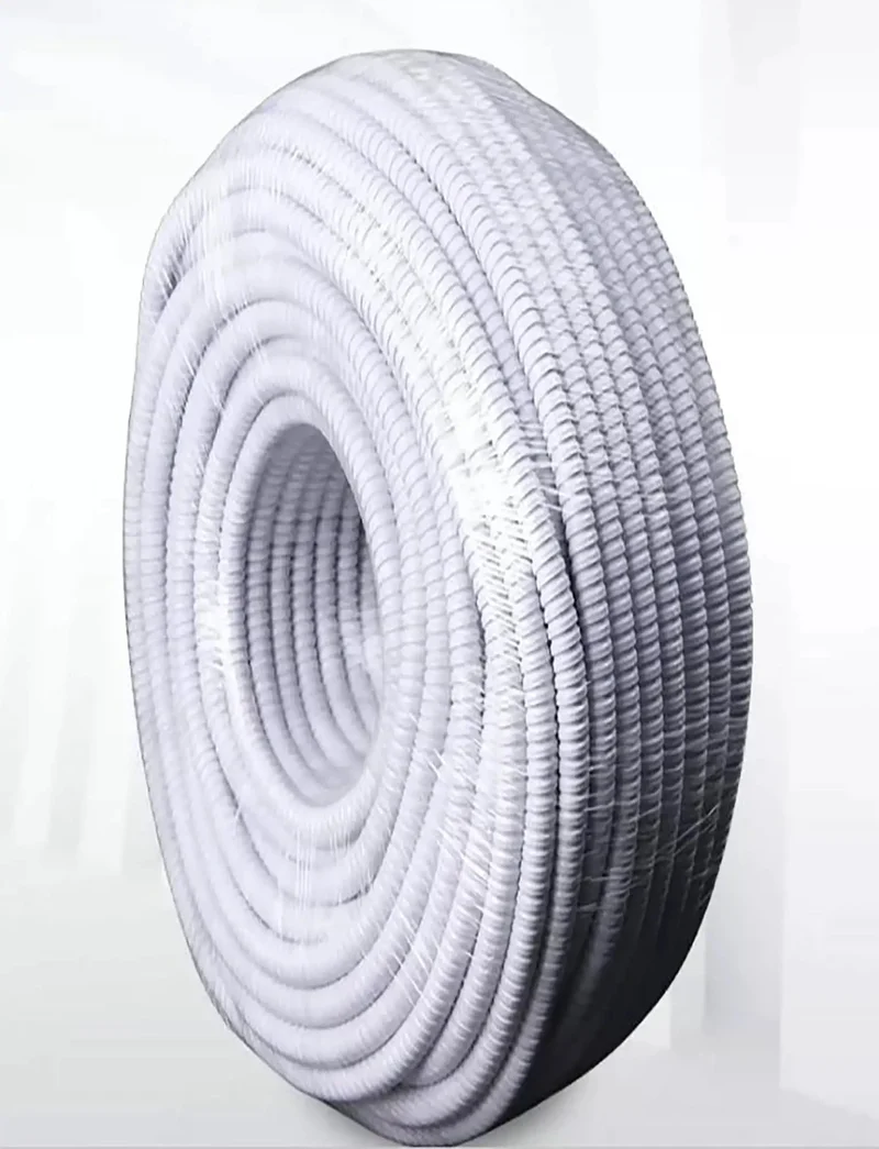 Tough Flexible Conduit, Heavy Duty Galvanized Steel Core With Durable PVC Shield, Badass Flame Resistant Corrugated Hose For Indoor Outdoor Wiring, 328 Foot Roll
