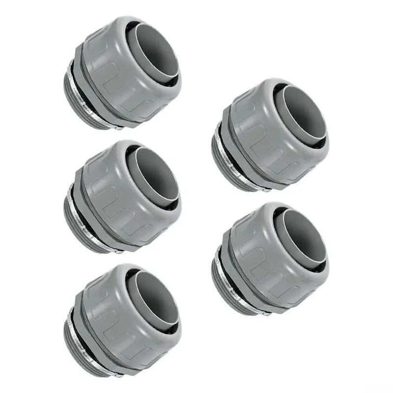 Five Pack Boss Grade 2 Inch NPT Nonmetallic PVC Flexible Conduit Connector Set With 180 Degree Bend For Zero Struggle Wiring And Quick Hookup On Every Residential Or Trade Project