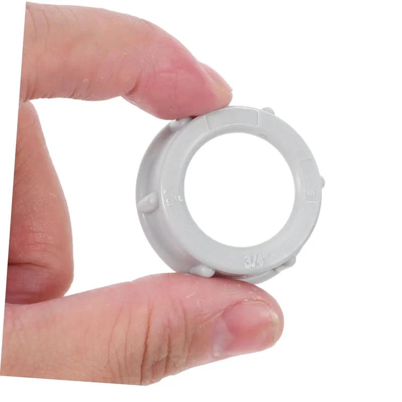 No Fuss 3/4 Inch Plastic Insulating Bushings 100 Pack Weatherproof Threaded Electrical Fittings With Lock Down Grip And Built To Last Strain Relief For Quick Install