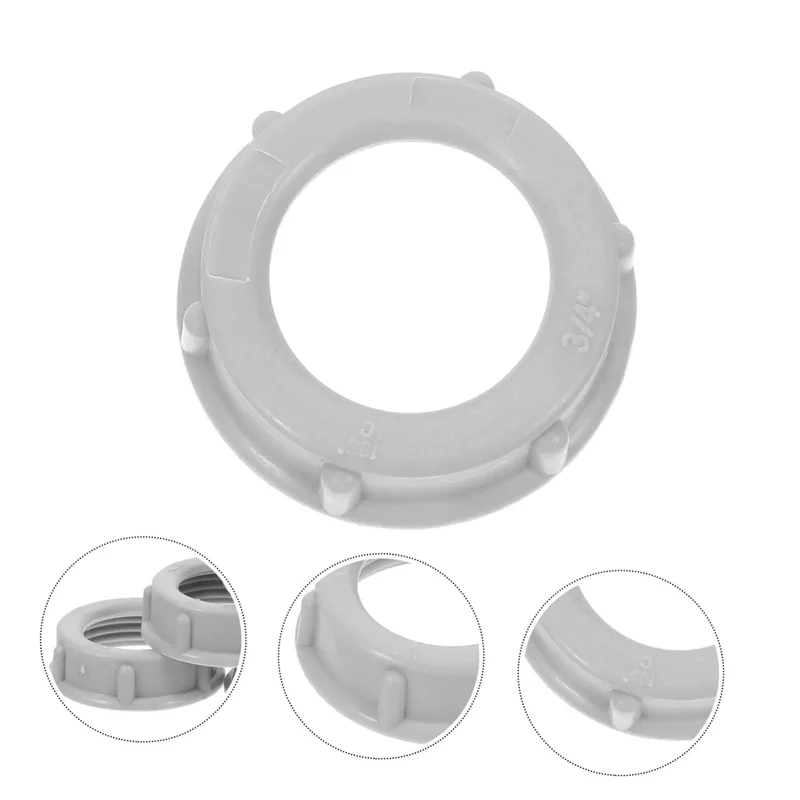 No Fuss 3/4 Inch Plastic Insulating Bushings 100 Pack Weatherproof Threaded Electrical Fittings With Lock Down Grip And Built To Last Strain Relief For Quick Install