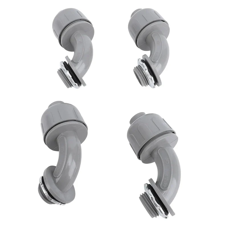 20 Piece 90 Degree Liquid Tight Connectors 1/2 Inch NPT Nylon Electrical Conduit Fitting Durable Nylon 6 Design That Locks Down Securely And Keeps Things Tight As A Drum In Demanding Spots