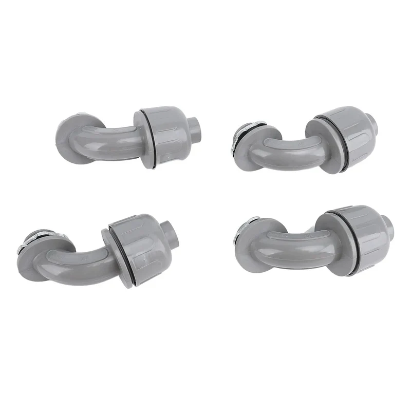 20 Piece 90 Degree Liquid Tight Connectors 1/2 Inch NPT Nylon Electrical Conduit Fitting Durable Nylon 6 Design That Locks Down Securely And Keeps Things Tight As A Drum In Demanding Spots