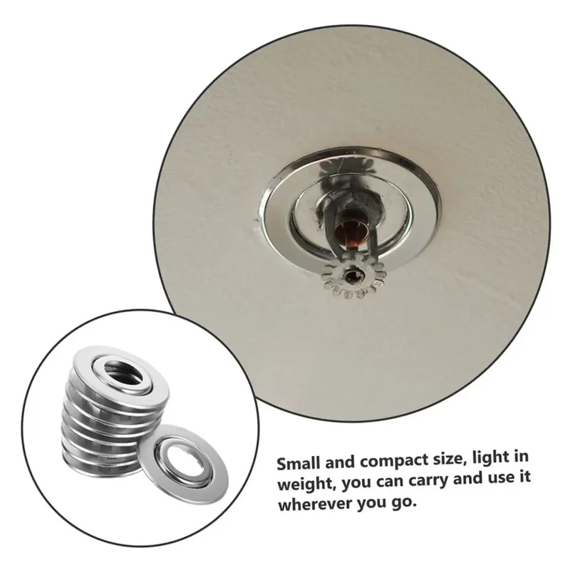 Twenty Pack Heavy Duty Stainless Steel Double Disc Escutcheon Plates For Fire Sprinkler Heads Dead Simple Setup Smooth Sailing Cleanup Zero Hassle Pipe Trim Guard Kit