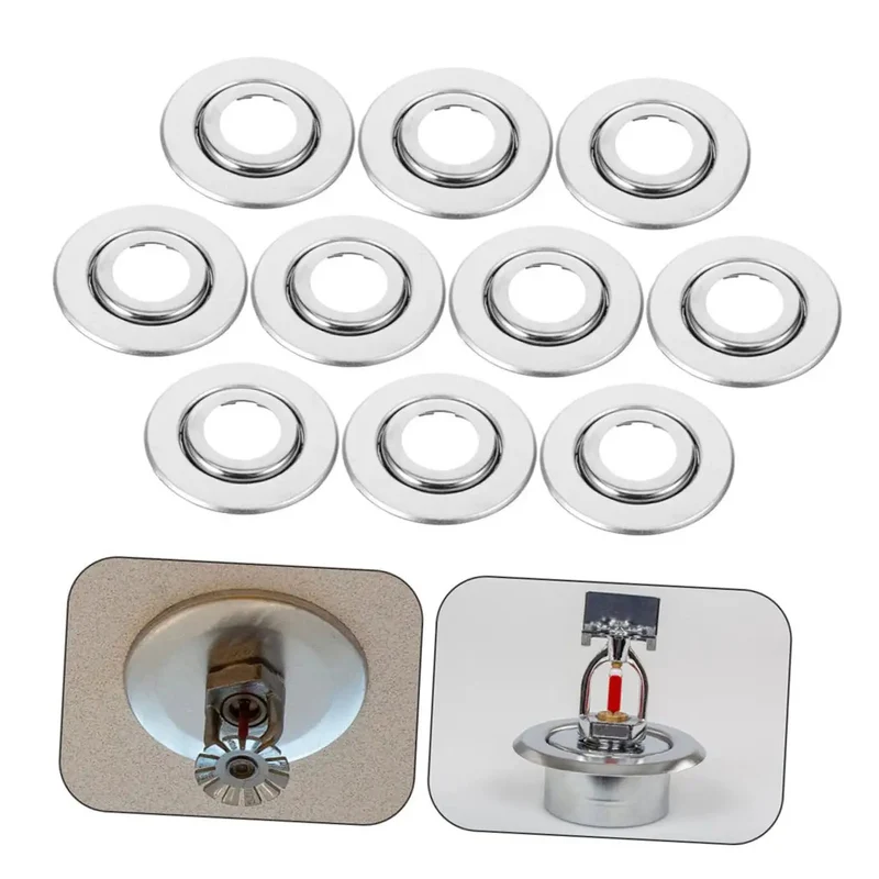 Twenty Pack Heavy Duty Stainless Steel Double Disc Escutcheon Plates For Fire Sprinkler Heads Dead Simple Setup Smooth Sailing Cleanup Zero Hassle Pipe Trim Guard Kit
