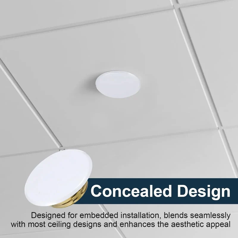 Premium White Ceiling Fire Sprinkler Cover Plates Decorative Sprinkler Head Protectors Concealed Escutcheon Caps With Simple Screw On Mounting For Slick Home Interiors And Snazzy Safety Upgrades