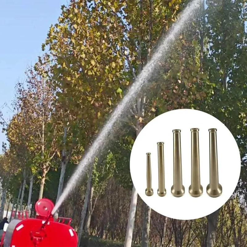 Built Tough Brass Fire Hose Nozzle One And A Half Inch Npt Thread High Pressure Firefighting Sprinkler Control Valve Top Notch Leak Resistant Design Heavy Duty Heat Proof Gear For Real World Jobs