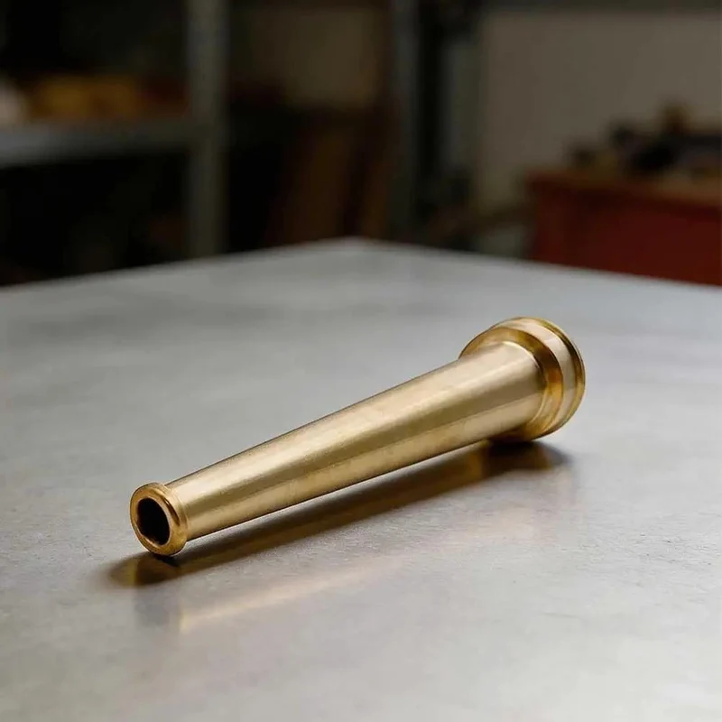 Built Tough Brass Fire Hose Nozzle One And A Half Inch Npt Thread High Pressure Firefighting Sprinkler Control Valve Top Notch Leak Resistant Design Heavy Duty Heat Proof Gear For Real World Jobs