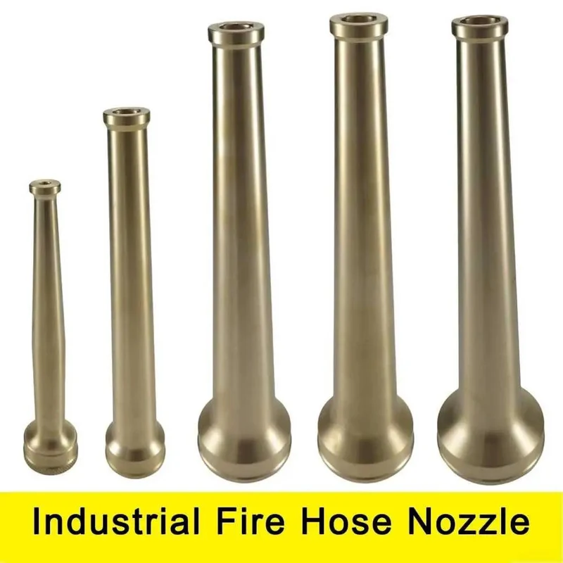 Built Tough Brass Fire Hose Nozzle One And A Half Inch Npt Thread High Pressure Firefighting Sprinkler Control Valve Top Notch Leak Resistant Design Heavy Duty Heat Proof Gear For Real World Jobs