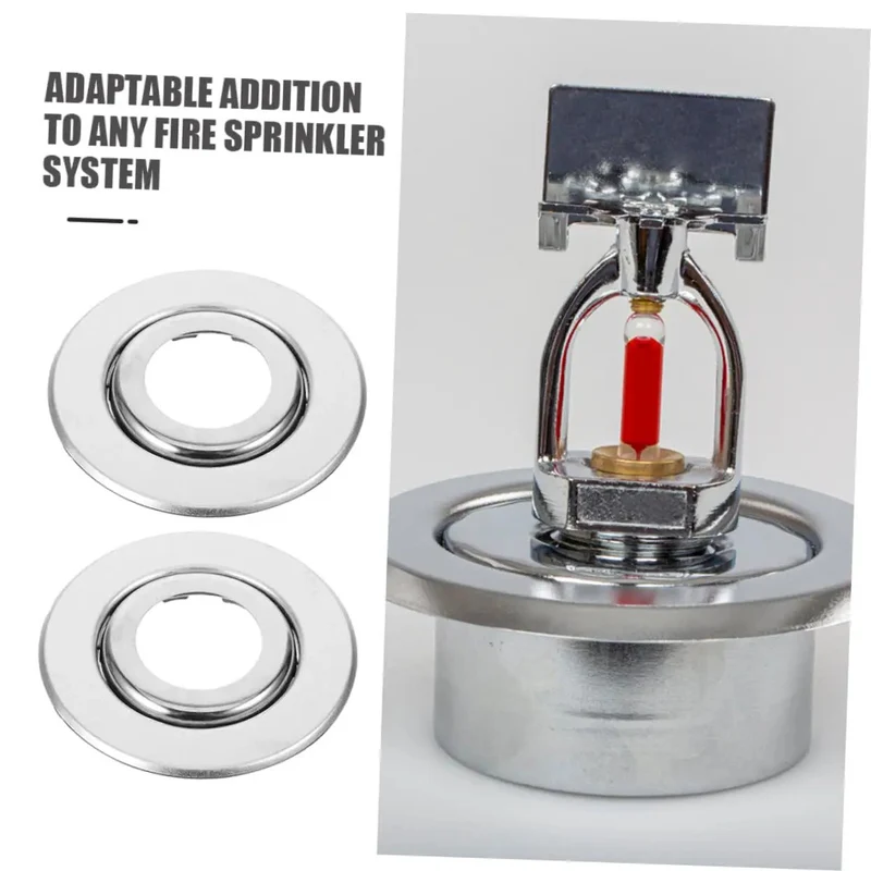 Straight Up Sharp Set 5 Pack Decorative Fire Sprinkler Cover Plates With Zero Hassle Install And Rock Solid Universal Fit To Chill Out Your Ceiling Setup Radically Elevate Your Space For That Clean Modern Vibe And Big Time Durable Performance