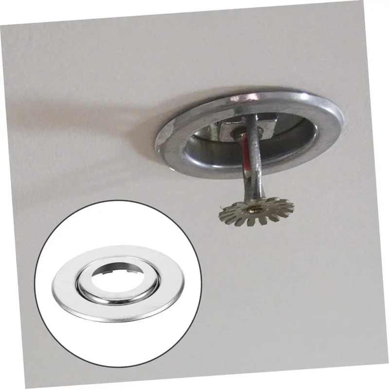 Straight Up Sharp Set 5 Pack Decorative Fire Sprinkler Cover Plates With Zero Hassle Install And Rock Solid Universal Fit To Chill Out Your Ceiling Setup Radically Elevate Your Space For That Clean Modern Vibe And Big Time Durable Performance