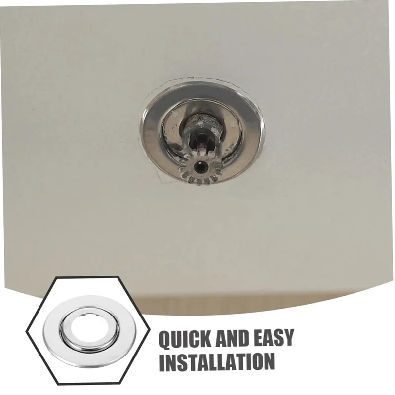 Straight Up Sharp Set 5 Pack Decorative Fire Sprinkler Cover Plates With Zero Hassle Install And Rock Solid Universal Fit To Chill Out Your Ceiling Setup Radically Elevate Your Space For That Clean Modern Vibe And Big Time Durable Performance