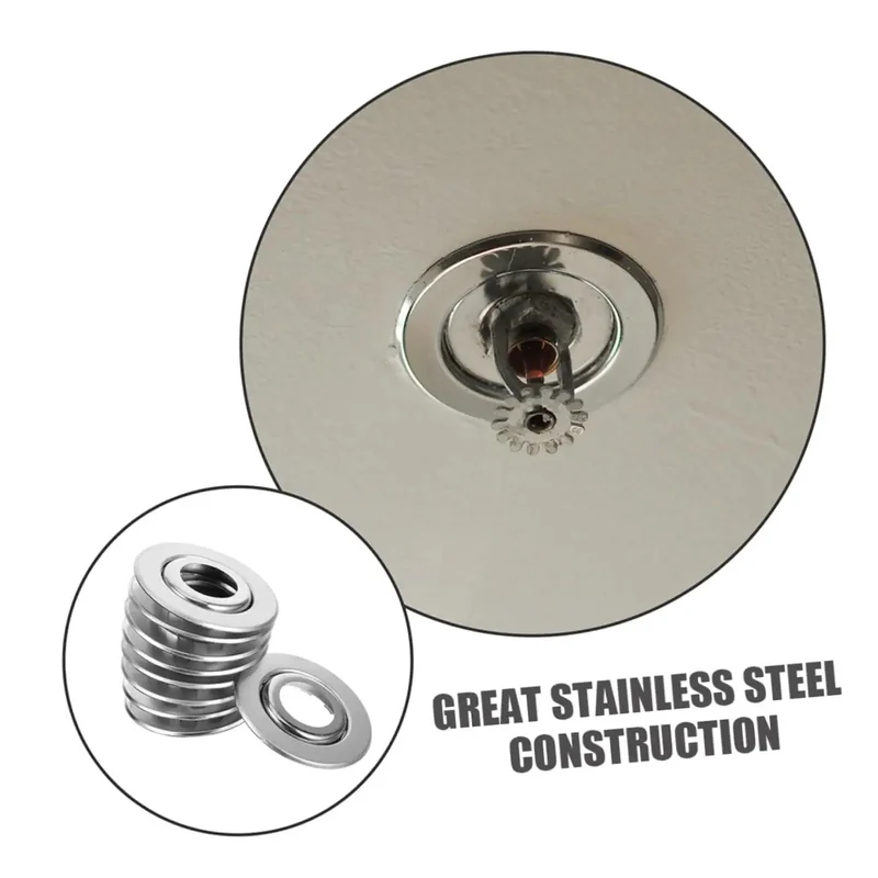 Straight Up Sharp Set 5 Pack Decorative Fire Sprinkler Cover Plates With Zero Hassle Install And Rock Solid Universal Fit To Chill Out Your Ceiling Setup Radically Elevate Your Space For That Clean Modern Vibe And Big Time Durable Performance