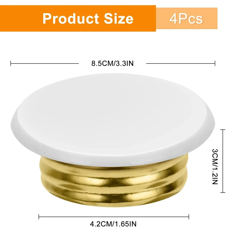 Straight Up Secure White Flat Fire Sprinkler Head Covers 4 Pack Galvanized Steel Guard Caps For Ceiling Pipe Safety And Dead Easy Snag Proof Installation