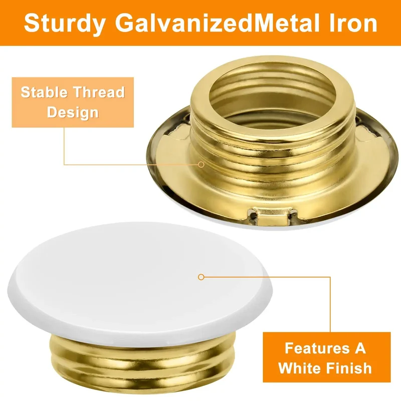 Straight Up Secure White Flat Fire Sprinkler Head Covers 4 Pack Galvanized Steel Guard Caps For Ceiling Pipe Safety And Dead Easy Snag Proof Installation