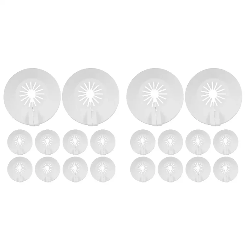 Hella Durable 20 Pack Fire Sprinkler Cover Plates Fits 15 Mm And 20 Mm Universal Disc Heads Smooth Wall Mount Escutcheon Trim Heavy Duty Wall Flange Zero Hassle Installation