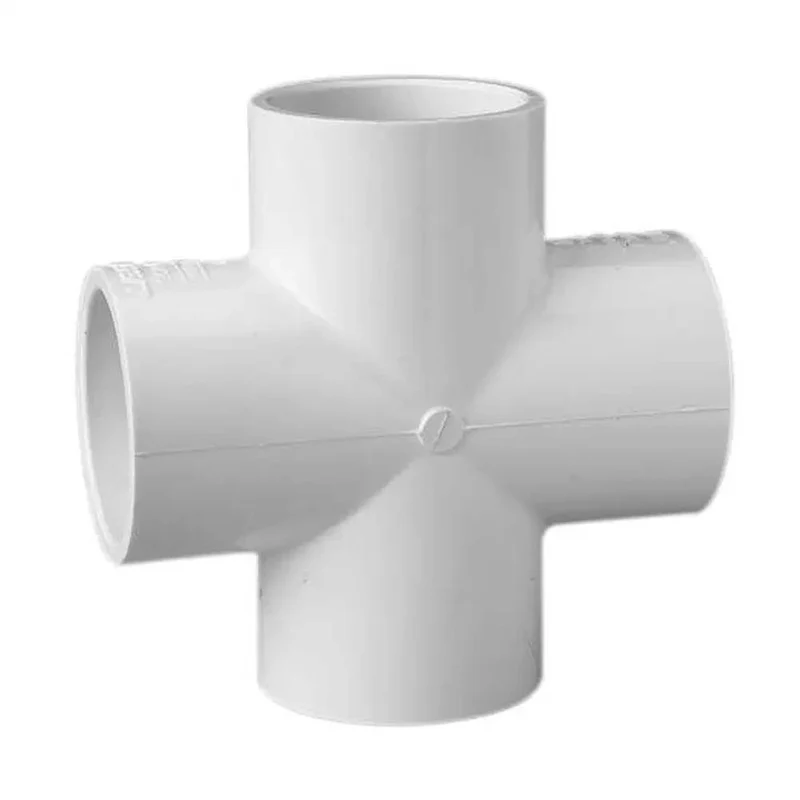 Schedule 40 PVC Pipe Slip X Slip X Slip X Slip Cross Fitting 2 Inch Diameter Built Tough Construction With Wide Bore Flow For No Fuss Plumbing Connections Anyplace You Want