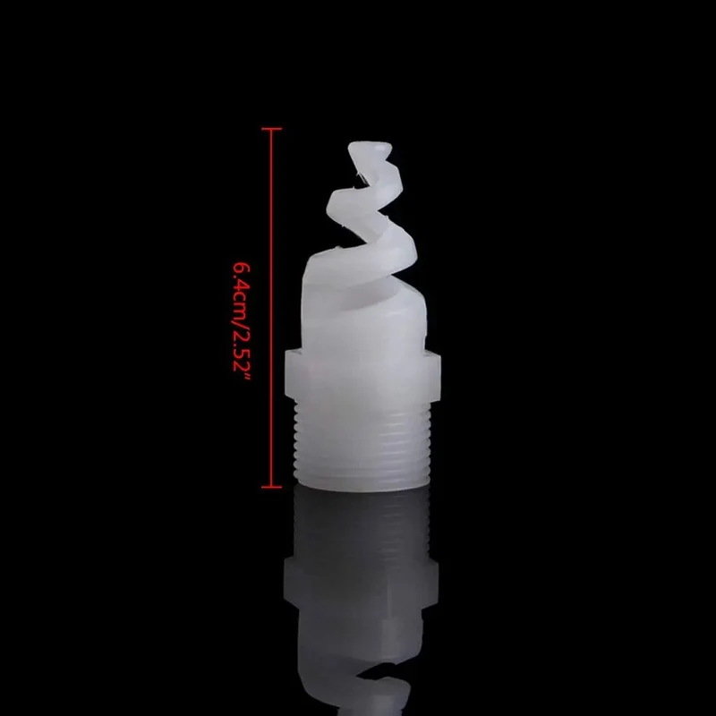 Five Piece Heavy Duty Plastic Spiral Full Cone Spray Nozzle Tips For Garden Irrigation Featuring One Fourth To Three Quarter Inch Fittings Top Shelf Clog Resistant Build Delivering Killer Coverage With Zero Drip Drama For Your Yard This Season