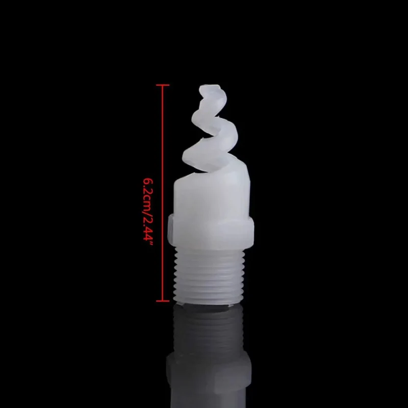 Five Piece Heavy Duty Plastic Spiral Full Cone Spray Nozzle Tips For Garden Irrigation Featuring One Fourth To Three Quarter Inch Fittings Top Shelf Clog Resistant Build Delivering Killer Coverage With Zero Drip Drama For Your Yard This Season