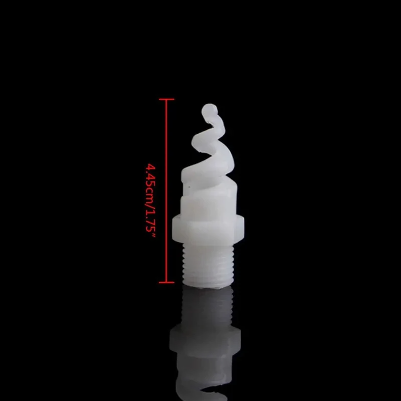 Five Piece Heavy Duty Plastic Spiral Full Cone Spray Nozzle Tips For Garden Irrigation Featuring One Fourth To Three Quarter Inch Fittings Top Shelf Clog Resistant Build Delivering Killer Coverage With Zero Drip Drama For Your Yard This Season