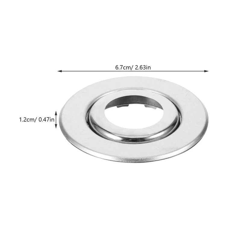 30 Pcs Stainless Steel Fire Sprinkler Cover Plates With Slick Silver Dual Disc Design For Stress Free Installations That Mask Unsightly Patch Marks And Stay Built Tough On Job Sites Or Home Ceilings