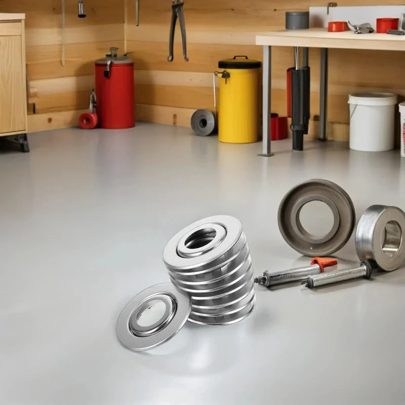 30 Pcs Stainless Steel Fire Sprinkler Cover Plates With Slick Silver Dual Disc Design For Stress Free Installations That Mask Unsightly Patch Marks And Stay Built Tough On Job Sites Or Home Ceilings