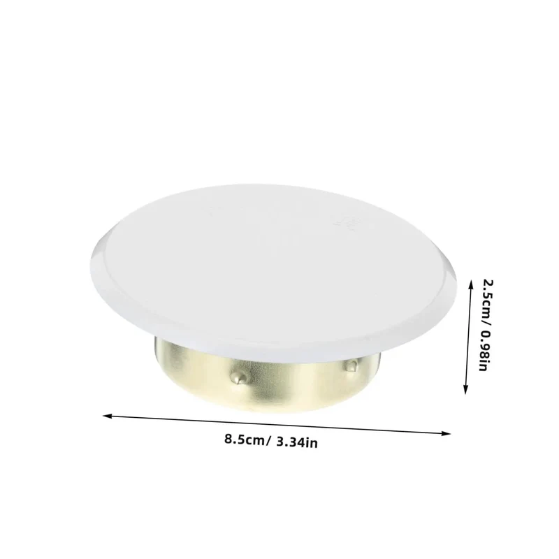 Four Pack Heavy Duty Metal Fire Sprinkler Nozzle Cover Plates Dead Easy Install For Concealed Automatic Sprinkler Systems Top Shelf Decorative Head Shields For Safe Room Guarding