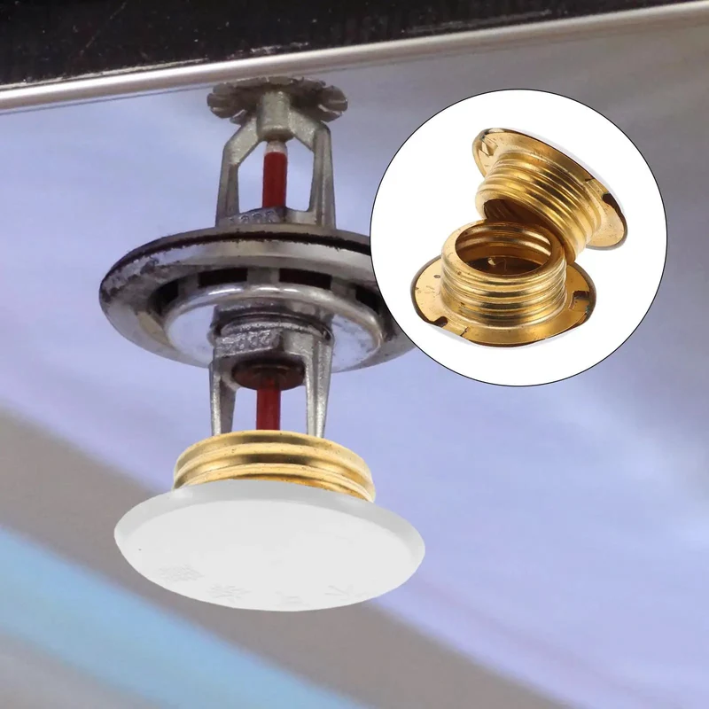 2 Pack Fire Sprinkler Cover Plates Flush Ceiling Finish No Fuss Snap Install Winter Guard Hides Bulky Hardware Clean Tight Look Seamless Indoor Setup
