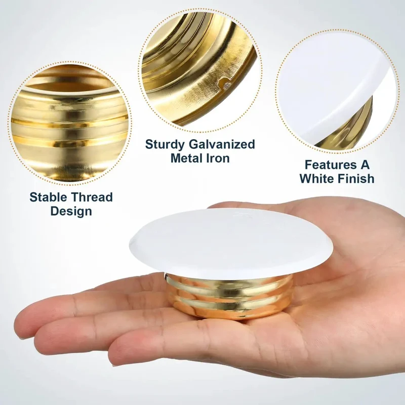 Built Tough Concealed Fire Sprinkler Ceiling Cover Plate With Slick Trim Ring Escutcheon For Quick Swap Install And Rock Solid Damage Shield To Keep Your Home Looking Crisp And Secure