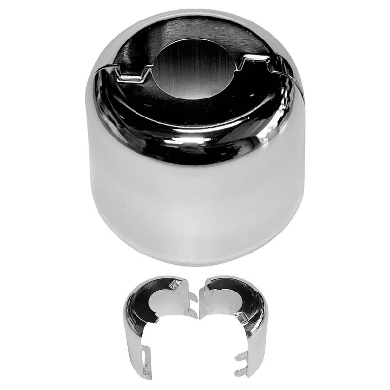 Slick Chrome Fire Sprinkler Escutcheon Cups, Kick-Butt 2 Piece Split Pendant Design, Heavy-Duty Retrofit Trim for 1/2 Inch IPS Piping, Smooth No Hassle Swap on Dull Pipes, Includes 12 Pieces for Your Next Job.