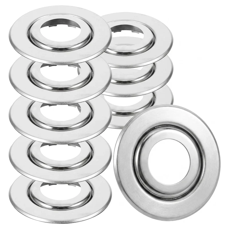 Heavy-Duty 20 Pack Fire Sprinkler Escutcheon Adjustable 2 Layer Stainless Steel Rose Plate Rustproof Recessed Trim Ring For Ceiling Wall Pipe Slick Metallic Finish 2.63 Inch Cutout Durable Steel Base Resists Warping Ceiling Upgrade Solution