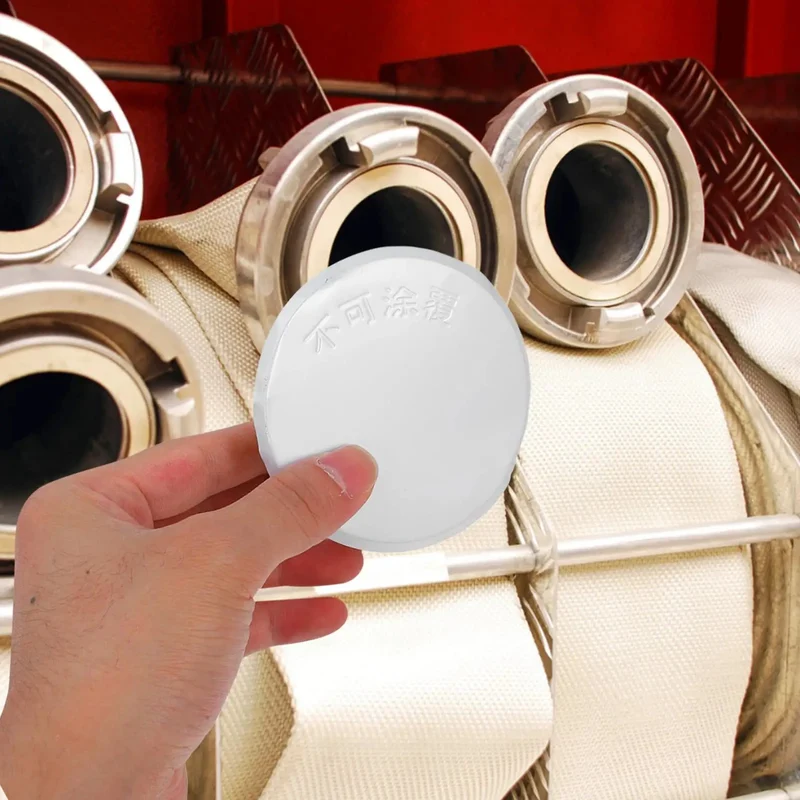 Slick White Ceiling Escutcheon Cover Plate Tight Concealed Sprinkler Guard Heavy Duty Iron Recessed Ring Flush Mount No Fuss Installation For Home And Office Safety Upgrades
