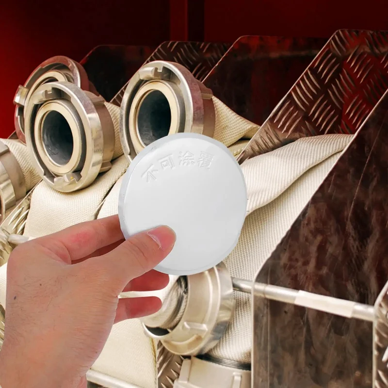 Slick White Ceiling Escutcheon Cover Plate Tight Concealed Sprinkler Guard Heavy Duty Iron Recessed Ring Flush Mount No Fuss Installation For Home And Office Safety Upgrades